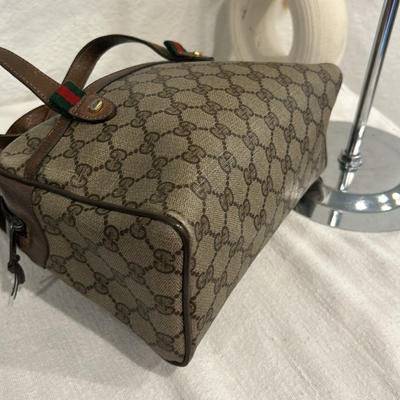 GUCCI LEATHER BOSTON HAND BAG - Picture 7 of 14